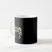 Pferderasse Ostereier Osterfeier Mäzen Kinder Kaffeetasse (Vorderseite Links)