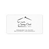 Pferderasse | Pferdefarm Adressaufkleber (Vorne)