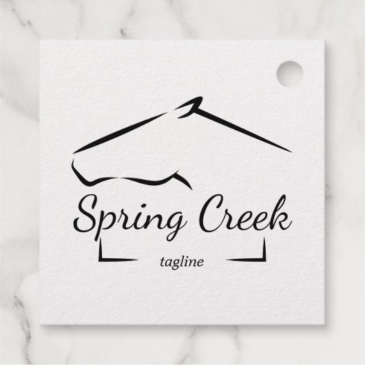 Pferderasse | Pferdefarm Geschenkanhänger (Rückseite)