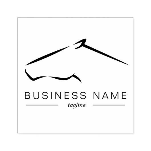 Pferderasse | Pferdefarm Gummistempel (Prägung)