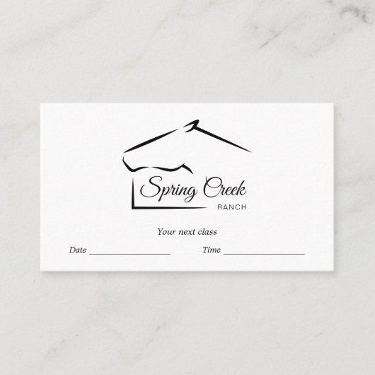 Pferderasse | Pferdefarm Terminkarte (Vorderseite)