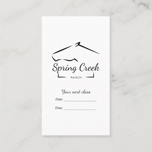 Pferderasse | Pferdefarm Terminkarte (Vorderseite)