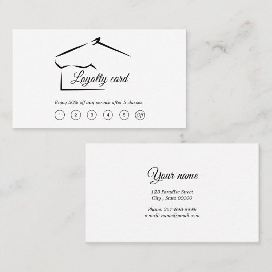 Pferderasse | Pferdefarm Treuekarte (Vorne/Hinten)