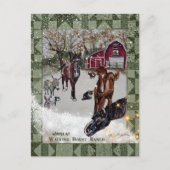 Pferderasse Postkarte (Vorderseite)