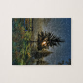 Pferderasse Sonnenaufgang Natur Foto Puzzle (Horizontal)