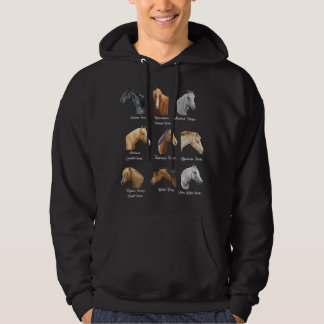 Pferderassen Reitsport für Mädchen Hoodie