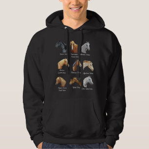 Pferderassen Reitsportgeschenk für Hoodie
