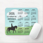 Pferdereiten 2025 - Kalender Mousepad (Mit Mouse)