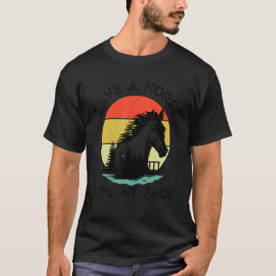 Pferdereiten Adulter Witz retten Pferdereiten T-Shirt