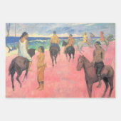 Pferdereiten am Strand von Tahiti (Paul Gaugin) Geschenkpapier Set (Vorderseite 3)