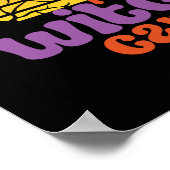 Pferdereiten Anime Girl Hexe Halloween Poster (Ecke)