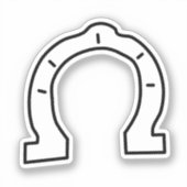 Pferdereiten Aufkleber (Vorderseite)