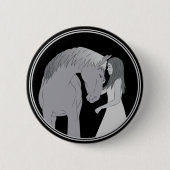 Pferdereiten Button (Vorderseite)