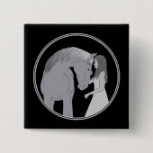 Pferdereiten Button (Vorderseite)