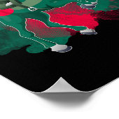 Pferdereiten - Flagge Bangladeschs Poster (Ecke)