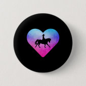 Pferdereiten für Frauen oder Mädchen Button (Vorderseite)