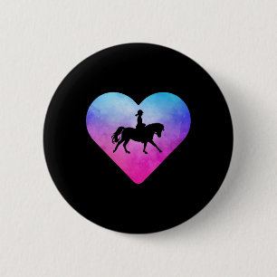 Pferdereiten für Frauen oder Mädchen Button