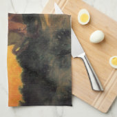 Pferdereiten gegen den Sonnenuntergang im Wilden W Geschirrtuch (Viertel Falte)