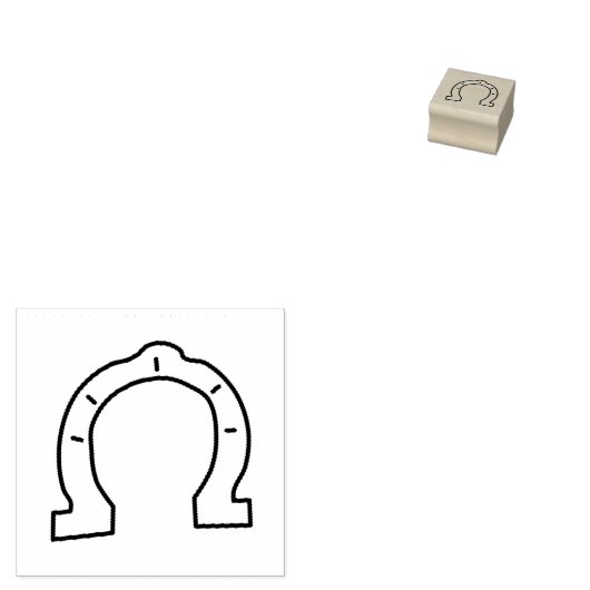 Pferdereiten Gummistempel (Stempel)