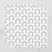 Pferdereiten Horseshoe Printwerbung (Vorne/Hinten)