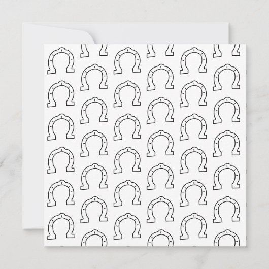 Pferdereiten Horseshoe Printwerbung (Rückseite)