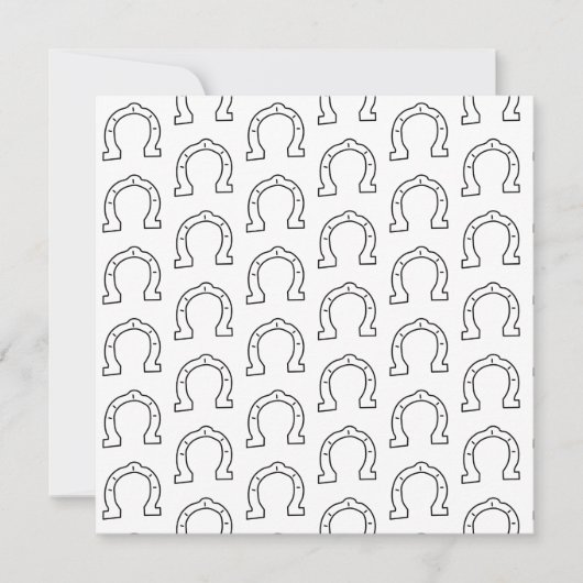 Pferdereiten Horseshoe Printwerbung (Vorderseite)