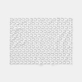 Pferdereiten Horseshoe Printwerbung Fleecedecke (Vorderseite (Horizontal))