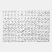 Pferdereiten Horseshoe Printwerbung Geschirrtuch (Horizontal)