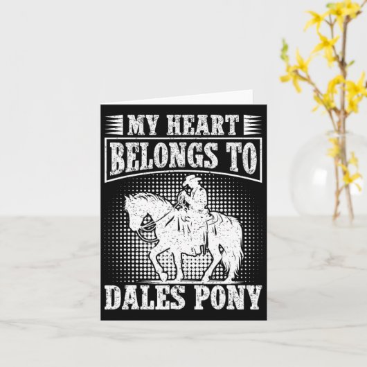 Pferdereiten Karte (Gelbe Blume)