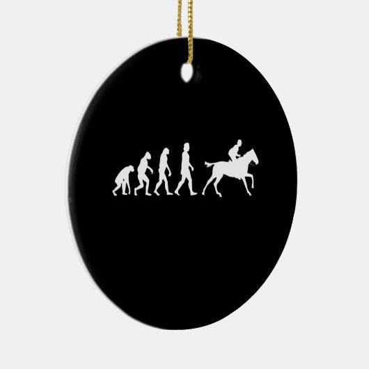 Pferdereiten Keramik Ornament (Rechts)