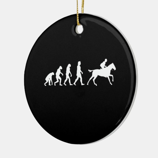 Pferdereiten Keramik Ornament (Links)