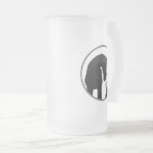 Pferdereiten Mattglas Bierglas (VorderseiteRechts)