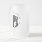Pferdereiten Mattglas Bierglas (Vorderseite Links)