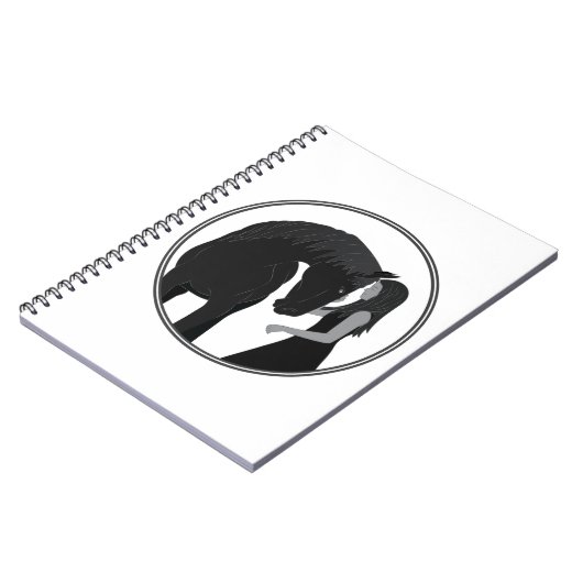 Pferdereiten Notizblock (Linke Seite)