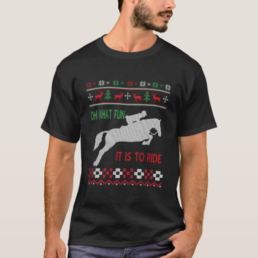 Pferdereiten Oh W Spaß T-Shirt (Vorderseite)