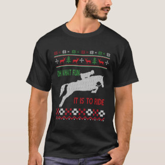 Pferdereiten Oh, was Spaß Weihnachten Sweater Long T-Shirt
