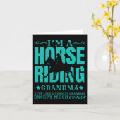 Pferdereiten Oma Normal, aber Cooler G Karte (Gelbe Blume)