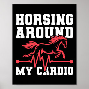 Pferdereiten - Pferderücken Ekg Poster