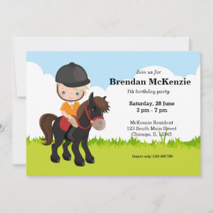 Pferdereiten Pony Reiten Einladung