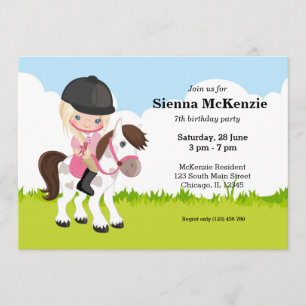 Pferdereiten Pony Reiten Einladung