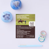 Pferdereiten-Portrait, Reitlehrer, Akademie Flyer (Einzeln)