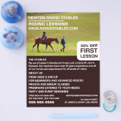 Pferdereiten-Portrait, Reitlehrer, Akademie Flyer (Einzeln)