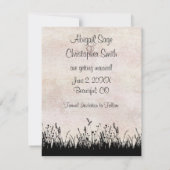 Pferdereiten Reitausflüge Hochzeit Sichern Sie das Save The Date (Rückseite)