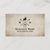 Pferdereiten Reiten Reiten Vintages Pferd Visitenkarte (Vorderseite)