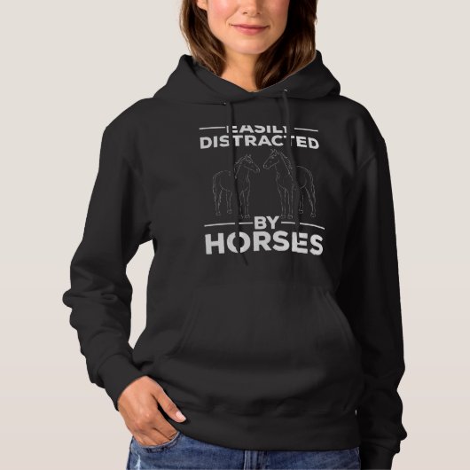 Pferdereiten Reitpferd Hoodie (Vorderseite)