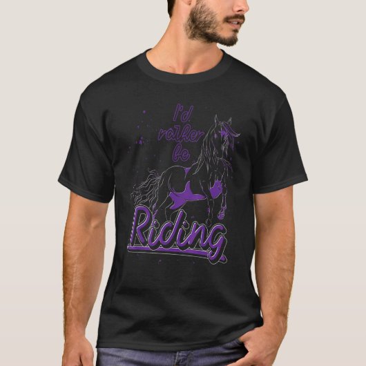Pferdereiten Reitpferd T-Shirt (Vorderseite)