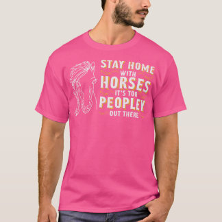 Pferdereiten Reitpferde Pony Design T-Shirt