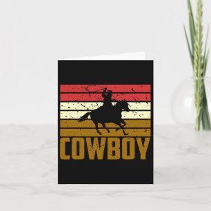 Pferdereiten Rodeo Texas Geschenk Cowboy Karte
