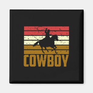 Pferdereiten Rodeo Texas Geschenk Cowboy Magnet