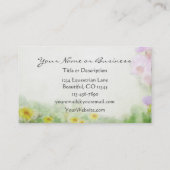 Pferdereiten Stabile Reitkarten Visitenkarte (Rückseite)